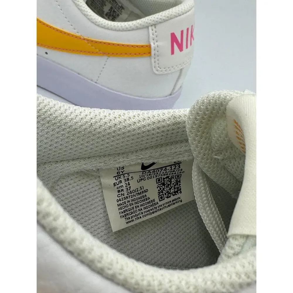 Nike Blazer Mid ’77 GS White‎ Gold Pink | Size 6Y / 7.5W | NIB